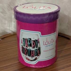 Lolita "Happy Birthday" Glass
